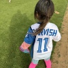 今日、娘が野球デビューしました