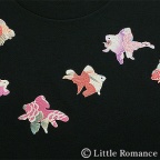 「ごくせん」のTシャツ　メンズ和柄半袖Tシャツ／七匹金魚