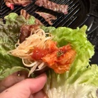 WBC日本vs韓国戦を観ながら、焼肉の夜ごはん