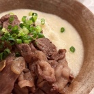 牛とろろ丼の夜ごはんと、元祖魔神さま