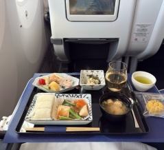 ANA ビジネスクラス機内食　台北松山ー東京羽田
