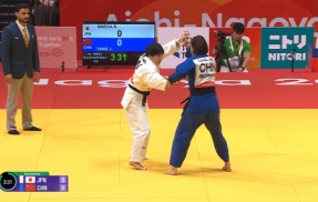 【柔道女子アジア大会】中国人選手、前代未聞の反則負け・・・放送では◯◯がくっきり見えてしまう