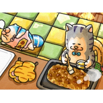 【メロとタビ】森の木の実でシュトーレン