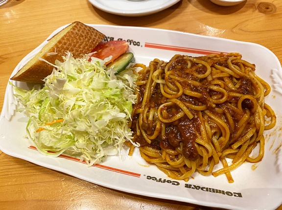 ミートソーススパゲティが重ウマい！北斗市七重浜「コメダ珈琲店 イオン上磯店」