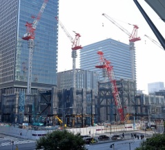 高さ223m「八重洲二丁目中地区第一種市街地再開発事業」の建設状況！高層部にサービスアパートメントが入る八重洲ブックセンター等跡地の再開発（2026.2.15）