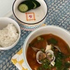 シーフードチゲな朝ごはん