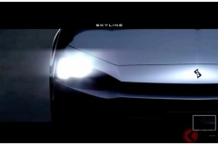 10数年ぶり全面刷新！ 日産、新型「スカイライン」ティザー画像が初公開！