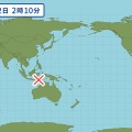 インドネシアフローレス島地震と火山噴火連動