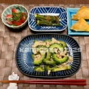 豚こまとゴーヤの辛味噌炒め