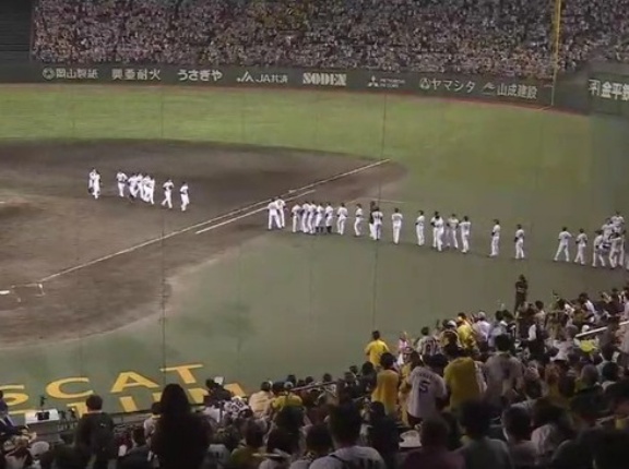 昨日地方球場で行われた阪神中日戦の観客数。倉敷マスカットスタジアム30,451人