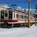 懐かしいかな　会津田島駅に到着の東武6050系