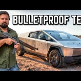 『テスラのサイバートラックってどれくらい銃弾を撃ち込んでも大丈夫なの?』の画像