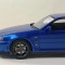 1/43 メイクアップ アイドロン 日産スカイラインGT-R 1999(BNR34) ベイサイドブルー