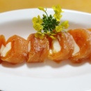 おつまみコーナーあんぽ柿のクリームチーズ詰め～