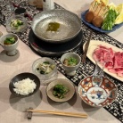 普段の日のしゃぶしゃぶの夜ごはん