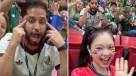 【W杯】メキシコの貿易団体代表、試合中に人種差別的なジェスチャーして解雇される…動画あり