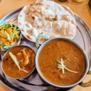 インド料理「アールティ」（秋葉原）で「マトンカレーセット」（※マトンたっぷりがうれしい）