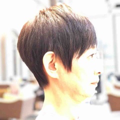 お客さまのヘアスタイル「潔いショートスタイル」