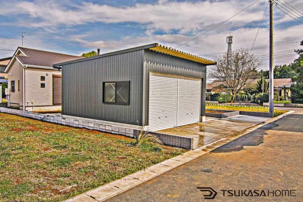 かっこいいデザイン車庫ガレージ 倉庫 ガレージハウス施工例 価格