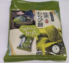 ダイソーで発見！「抹茶わらび餅こんにゃくゼリー」1袋5個入りを食べてみた