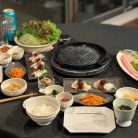 サムギョプサルと鰤のフェの夜ごはん