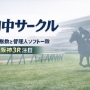 的中サークルの無料指数と管理人ソフトが一致した阪神3Rを買ってみる