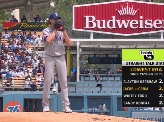 最強右腕デグロム(37)、6回1失点9奪三振で今季初勝利！！