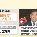 石破自民党「給付金２万円？するわけねーだろ！投票してくれる高齢者だけに配るわ（笑）」