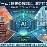 『ITバブル崩壊とAI投資の現在 — 過剰投資の歴史から学ぶ教訓』の画像