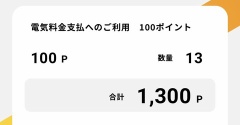 今月の電気代☆うっかりポイント失効するところだった！