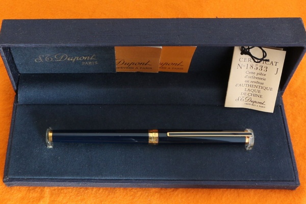 STデュポンペン S.T.Dupont デュポン 万年筆 ラインD エタニティFIRE X ブラック