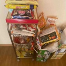 ダイニングのワゴンの汚掃除と汚片付け