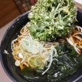 ＃春菊天　がトッピングされた　＃駅そば　これは悪くはない、、ただ出汁や。