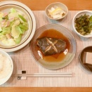 かれいの煮付けとこまごまおかず