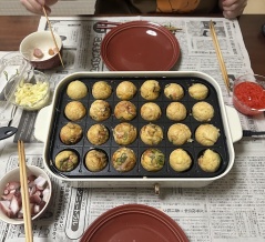 お待たせしました一生ものレシピ！【さつまいもの白和え】と娘と二人でタコパな晩ごはん