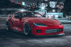 新型GRスープラにA80のフロントバンパー移植してみた