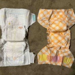 わんこ用オムツと赤ちゃん用オムツ