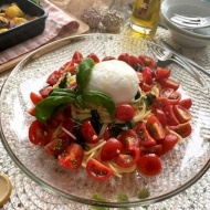 つくれぽいただきました！イタリアンな冷製パスタ！トマトとブッラータのクルダイオーラ