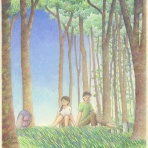 風と共に　〜色鉛筆と絵