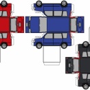 ペーパークラフト　日産・エクストレイル　T30後期型