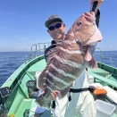 イワシの泳がせ　マハタ