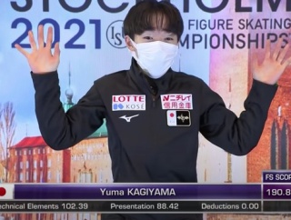 【世界選手権2021】男子FS その2：鍵山優真が初出場２位の鮮烈デビュー！！！！〜羽生・リザルトまで実況まとめ