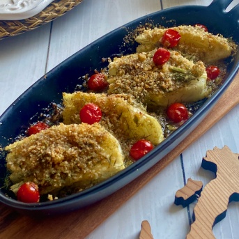 イタリア野菜フィノッキオでパン粉焼き