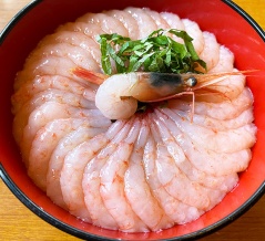 甘えびグリグリ丼と巨大コンテナ船！函館市日ノ浜町「菜の花」
