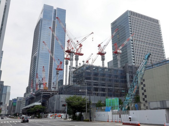 高さ223m「八重洲二丁目中地区第一種市街地再開発事業」の建設状況！高層部にサービスアパートメントが入る八重洲地下街直結のオフィスビル（2026.7.26）