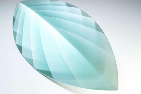 小島有香子　Labyrinth A ガラスオブジェ Cube/小島 有香子 029522-2-180 | 富山ガラス工房