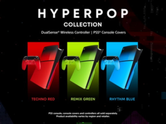 【朗報】PS5とDualSenseワイヤレスコントローラーがネオンカラーに！｢ハイパーポップ コレクション｣赤･緑･青の3色展開で3月12日発売