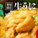『ふるさと特産品　菱屋商店の牛乳瓶入り生うに』の画像