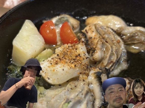 【開店】お肉も、牡蠣も、ヤングコーンもうまっ。6月に南口にオープンしたスキレット料理のお店「すきれっと」に、地元のK先輩と行ってきた。(沼津市添地町)