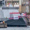 【ﾌｧﾝｻﾏﾘｨ】花粉症シーズン真っただ中　海上自衛隊の新型哨戒艦「ひのき｣「すぎ」が進水！
